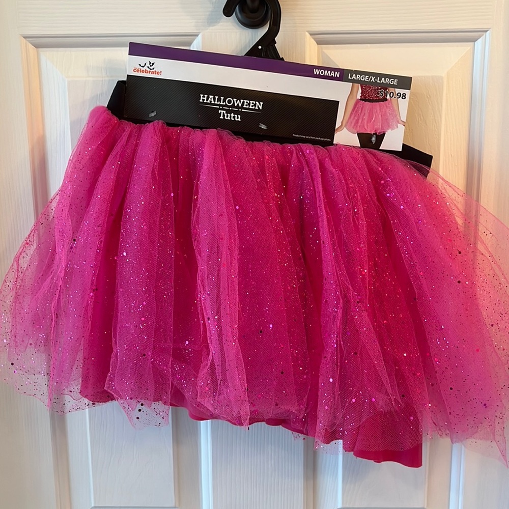 Women’s Pink Glitter Tutu Skirt